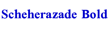 Scheherazade Bold шрифт